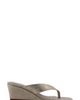 SHUSHOP SHUSHOP Jackie Croc Embossed Wedge Sandal - 3