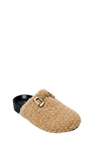 SHUSHOP SHUSHOP Kids' Azalea Mini Faux Shearling Mule