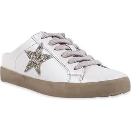 SHUSHOP SHUSHOP Kids' Polka Mini Faux Leather Mule Sneaker