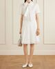 SHUSHU/TONG Pleated linen midi skirt - 2