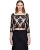 SHUSHU/TONG SHUSHU/TONG Black Cut-Out Neckline Top - 1
