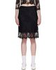 SHUSHU/TONG SHUSHU/TONG Black Flared Midi Skirt - 1