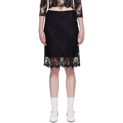 SHUSHU/TONG SHUSHU/TONG Black Flared Midi Skirt