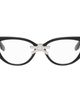 SHUSHU/TONG SHUSHU/TONG Black YVMIN Edition Front Jeweled-Bowknot Glasses - 1