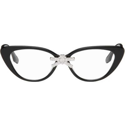 SHUSHU/TONG SHUSHU/TONG Black YVMIN Edition Front Jeweled-Bowknot Glasses