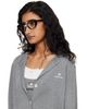 SHUSHU/TONG SHUSHU/TONG Black YVMIN Edition Front Jeweled-Bowknot Glasses - 4