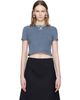 SHUSHU/TONG SHUSHU/TONG Blue Wave Lace Collar T-shirt - 1