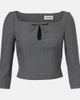 Shushu/Tong Shushu/Tong Bow-detail cutout top - 1