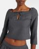 Shushu/Tong Shushu/Tong Bow-detail cutout top - 3