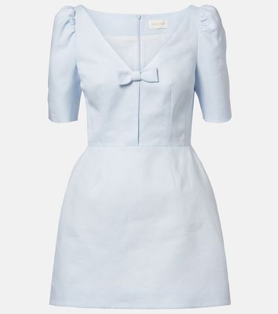 Shushu/Tong Shushu/Tong Bow-detail linen minidress