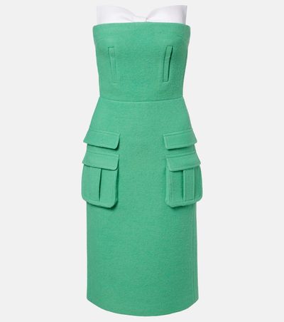 Shushu/Tong Shushu/Tong Bow-detail wool midi dress