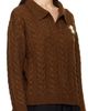 SHUSHU/TONG SHUSHU/TONG Brown Lapel Collar Knit Polo - 2