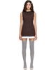 SHUSHU/TONG SHUSHU/TONG Brown Sleeveless Slim-Fit Minidress - 1