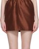 SHUSHU/TONG SHUSHU/TONG Brown Wide Strap Bow Back Minidress - 1