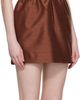 SHUSHU/TONG SHUSHU/TONG Brown Wide Strap Bow Back Minidress - 2
