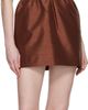 SHUSHU/TONG SHUSHU/TONG Brown Wide Strap Bow Back Minidress - 4