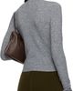 SHUSHU/TONG SHUSHU/TONG Gray Lace-Trimmed V-Neck Knit Sweater - 3