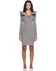 SHUSHU/TONG SHUSHU/TONG Gray Lace Trim Stretch Fitted Minidress - 1