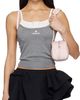 SHUSHU/TONG SHUSHU/TONG Gray Patchwork Knit Sling Camisole - 1