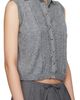 SHUSHU/TONG SHUSHU/TONG Gray Sleeveless Cardigan - 2