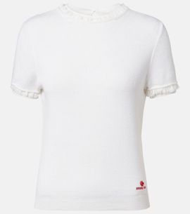 Shushu/Tong Shushu/Tong Lace-trimmed linen top