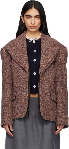 SHUSHU/TONG SHUSHU/TONG Multicolor Peak Lapel Oversized Blazer