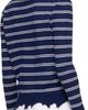 SHUSHU/TONG SHUSHU/TONG Navy & White Striped Long-Sleeve Knit Polo - 3