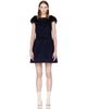 SHUSHU/TONG SHUSHU/TONG Navy Bow Pucker Waist Minidress - 1