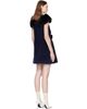 SHUSHU/TONG SHUSHU/TONG Navy Bow Pucker Waist Minidress - 3
