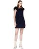SHUSHU/TONG SHUSHU/TONG Navy Bow Pucker Waist Minidress - 4