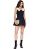 SHUSHU/TONG SHUSHU/TONG Navy Contrast Lapel Sleeveless Minidress - 4