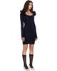 SHUSHU/TONG SHUSHU/TONG Navy Lace Trim Stretch Fitted Minidress - 2