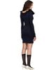 SHUSHU/TONG SHUSHU/TONG Navy Lace Trim Stretch Fitted Minidress - 3