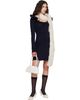 SHUSHU/TONG SHUSHU/TONG Navy Lace Trim Stretch Fitted Minidress - 4