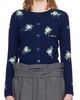 SHUSHU/TONG SHUSHU/TONG Navy Threadwork Knit Cardigan - 1