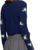 SHUSHU/TONG SHUSHU/TONG Navy Threadwork Knit Cardigan - 3