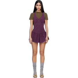 SHUSHU/TONG SHUSHU/TONG Purple Sleeveless T-Shirt Minidress