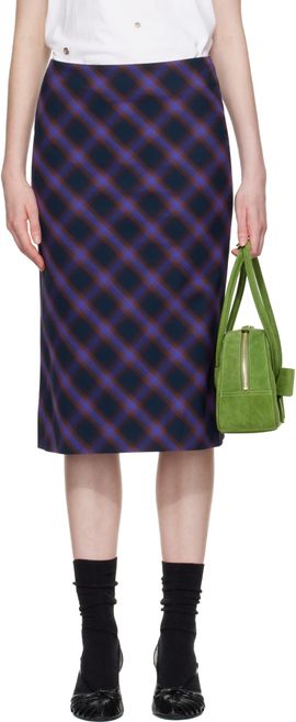 SHUSHU/TONG SHUSHU/TONG Purple Trumpet Hem Midi Skirt
