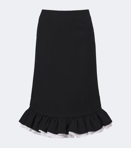 Shushu/Tong Shushu/Tong Ruffled wool and silk midi skirt