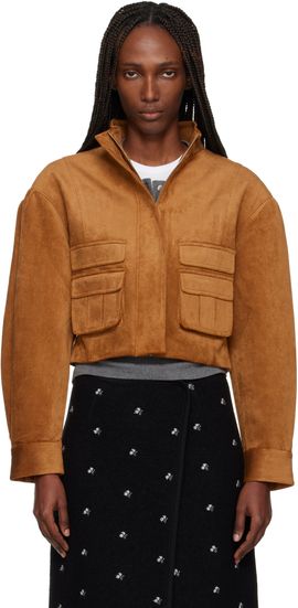 SHUSHU/TONG SHUSHU/TONG Tan 3D Pocket Wide-Sleeve Jacket
