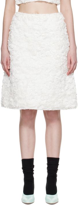 SHUSHU/TONG SHUSHU/TONG White A-Line Midi Skirt