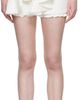 SHUSHU/TONG SHUSHU/TONG White Asymmetrical Bow & Ruffle Miniskirt - 1