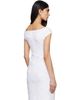 SHUSHU/TONG SHUSHU/TONG White Cut-Out U-Neck Crop Top - 3
