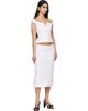 SHUSHU/TONG SHUSHU/TONG White Cut-Out U-Neck Crop Top - 4
