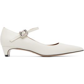 SHUSHU/TONG SHUSHU/TONG White Low-Heel Mary Jane Heels