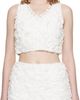 SHUSHU/TONG SHUSHU/TONG White Ruffle Trim Sleeveless Top - 1