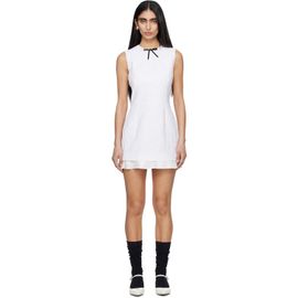 SHUSHU/TONG SHUSHU/TONG White Sleeveless Slim-Fit Minidress