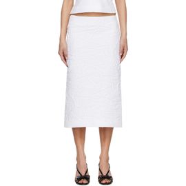 SHUSHU/TONG SHUSHU/TONG White Trumpet Hem Midi Skirt