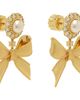 SHUSHU/TONG SHUSHU/TONG YVMIN Edition Bowknot Faux-Pearl Flower Earrings - 2