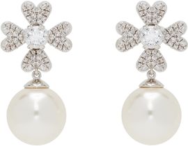 SHUSHU/TONG SHUSHU/TONG YVMIN Edition Cruciate Flower Faux-Pearl Earrings